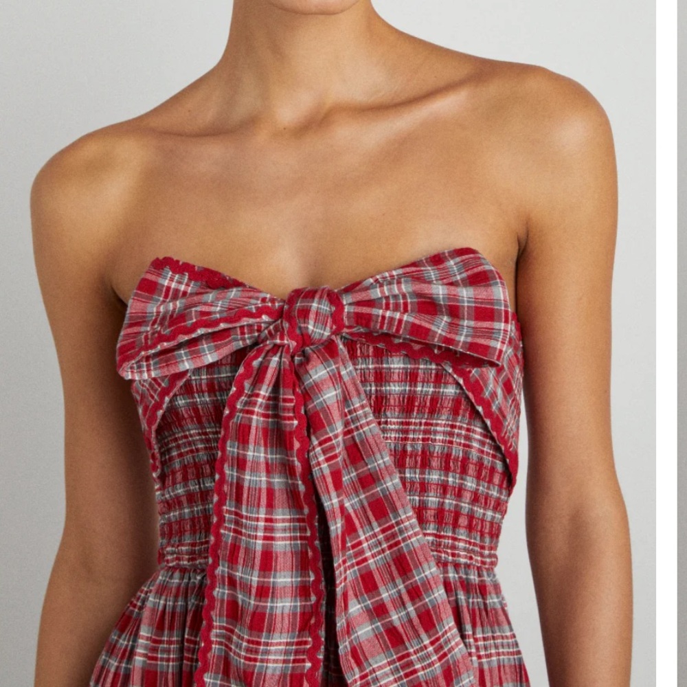 Damson Madder red midi dress